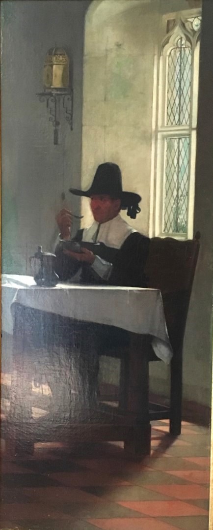 The Christmas Stratagem, right quarter Puritan-Pilgrim with Bowl & Spoon AutumnIdyll