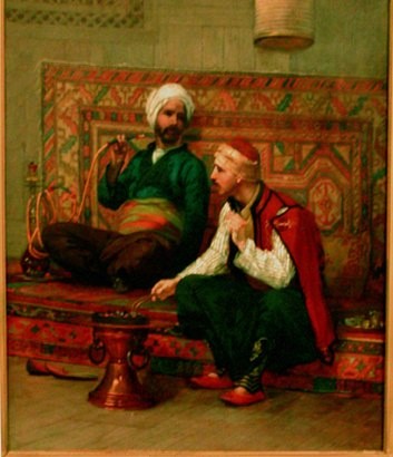 1880, A Turkish Café, or Café in Adrianople