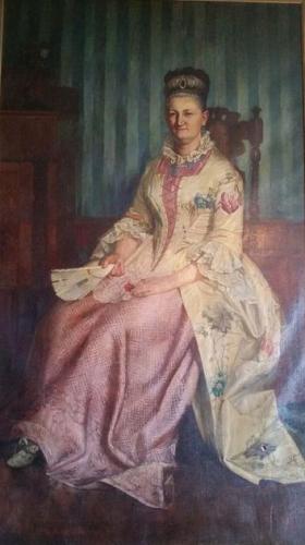 1876, Elizabeth Orr Keith in 1740's Costume