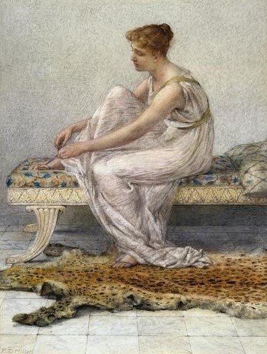 1882, Woman on a Divan, or Lacing Her Sandal 